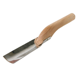 Лопатка, совок для меда, нерж. деревянная ручка